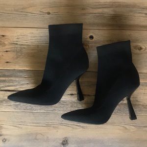 Marc Fisher Black Knit Boots
